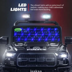ISAKAA® POBO Ford Endeavour Style Kids Jeep | 2X2 Drive | 6 Months – 9 Years | Mobile App & Remote Control | Bluetooth | Windshield Lights | 45kg Capacity