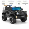 ISAKAA® WLP-36 Mercedes G-Wagon Kids Car 4X4 – 5 Motors, Bluetooth, App Control, Remote & Police Lights