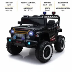 ISAKAA® 838 / 8688 Premium Kids Jeep – 5 Motors, 4X4 Drive, Remote & App Control