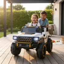 ISAKAA® U8 4X4 Kids Jeep | 5 Motors, 12V Battery, Strong Build, Dual Seat Ride-On | Big Electric Jeep Car for Kids (151×84×80 cm)